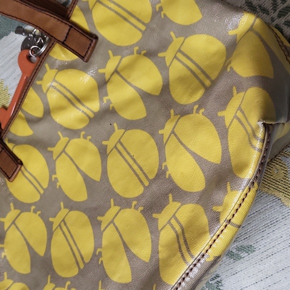 Vintage Fossil Key Per Other Bug Retro Leather Designer Purse shoulder bag - Picture 11 of 12